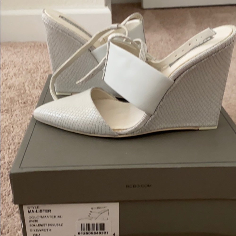 BCBG Maxazria Ankle strap Wedges